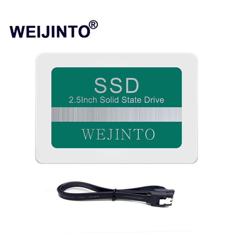 WEIJINTO 노트북 디스크 SSD 240GB 120GB 256GB sata3 III 2.5 인치 태블릿 데스크탑 PC 솔리드 Sate 하드 드라이브 45cm sata3 케이블 선물